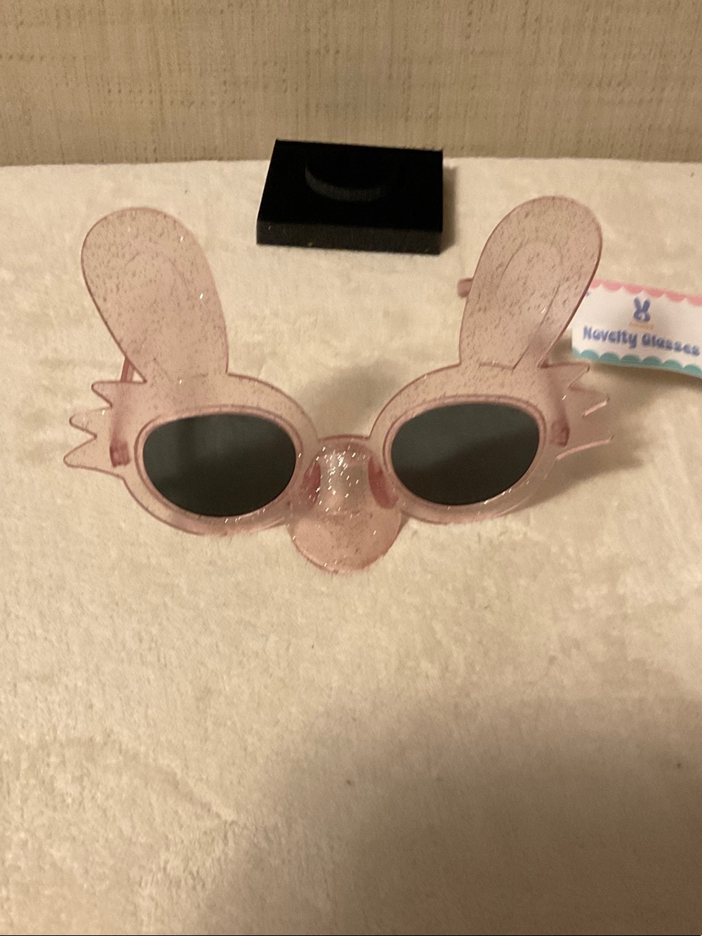 Kids Pink Bunny-Shaped Sunglasses for Dress-Up